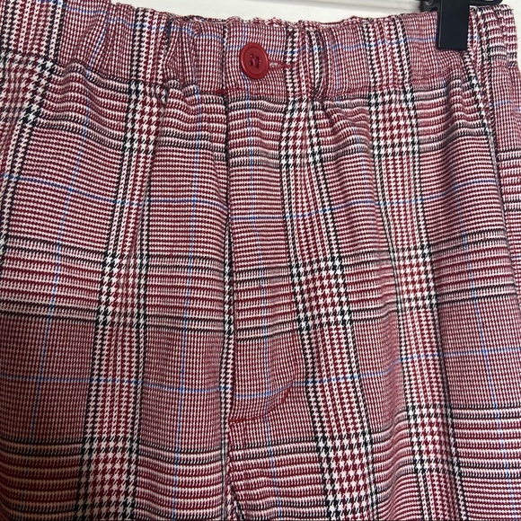 John Galt Brandy Melville Plaid High Waist Trouser Pants - Picture 3 of 6